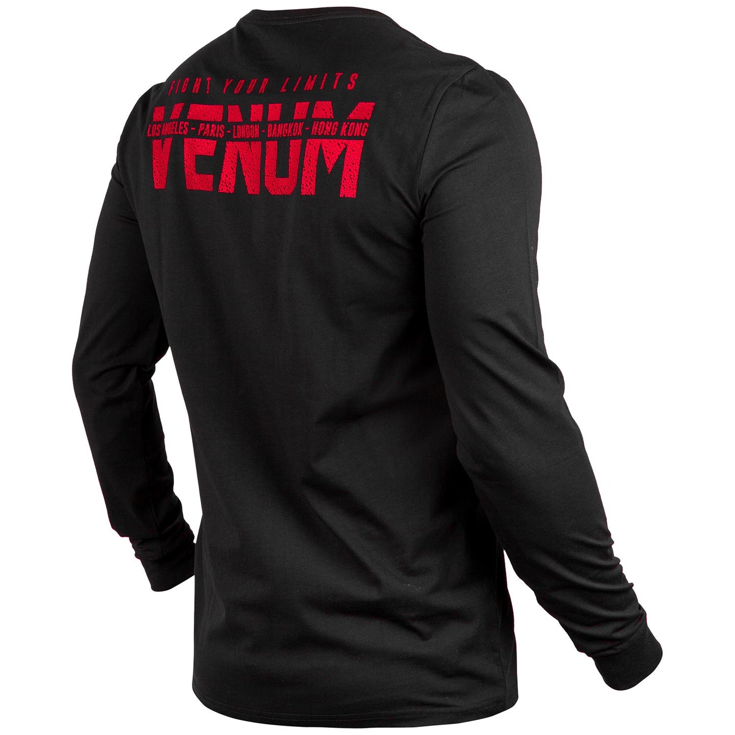 Venum Signature T-shirt - Long Sleeves - Black/Red