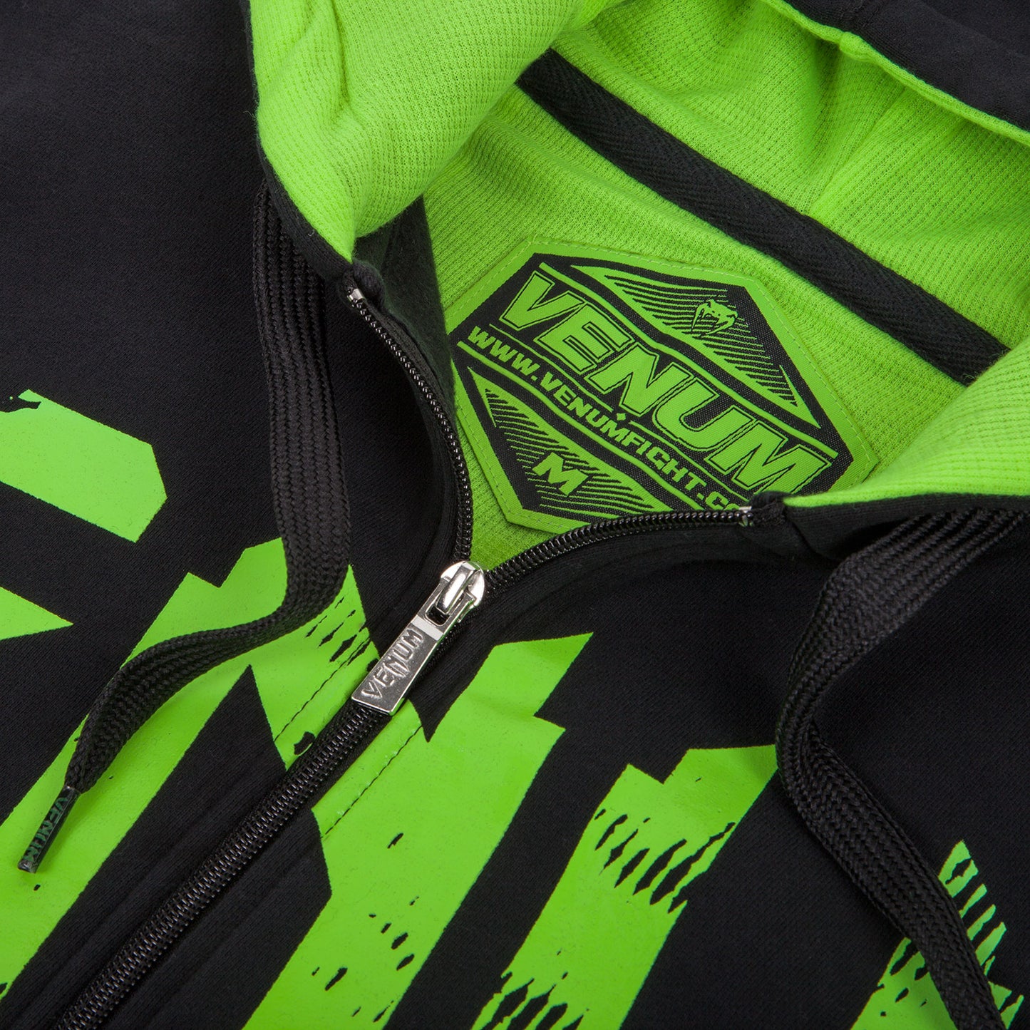 Venum Undisputed Hoodie - Black/Neo Yellow