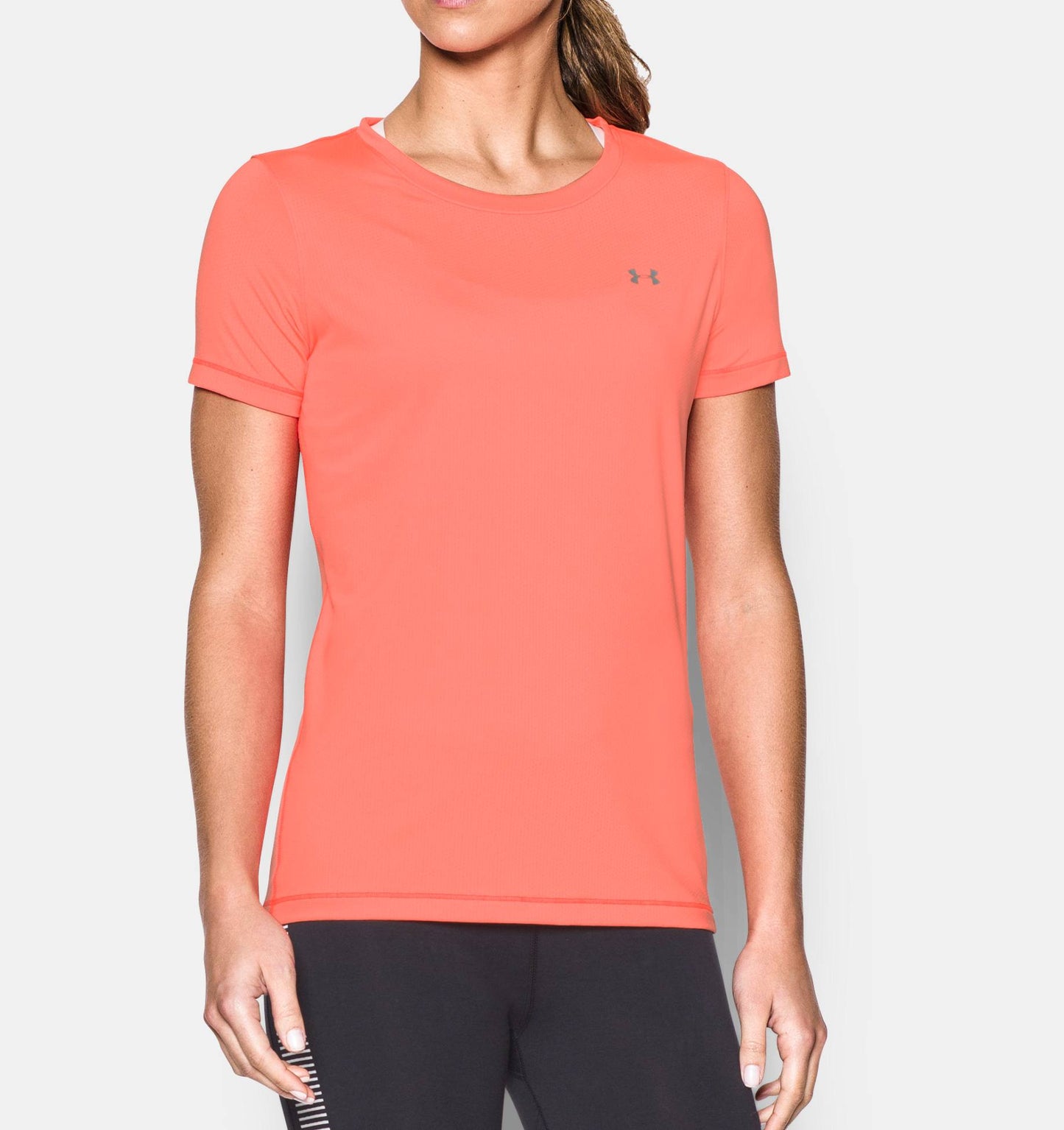 T-shirt Femme Under Armour Heatgear Armour - Orange