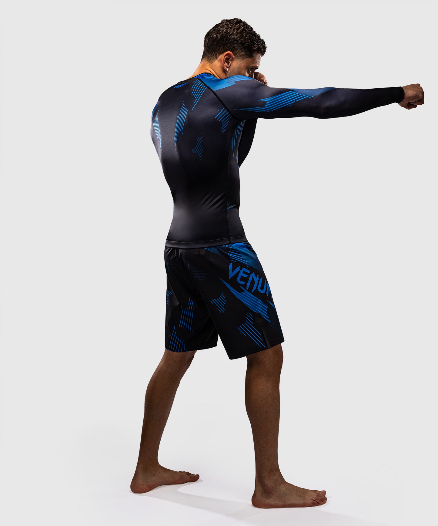 Venum No-Gi 6.0 Langarm Rashguard - Schwarz/Blau