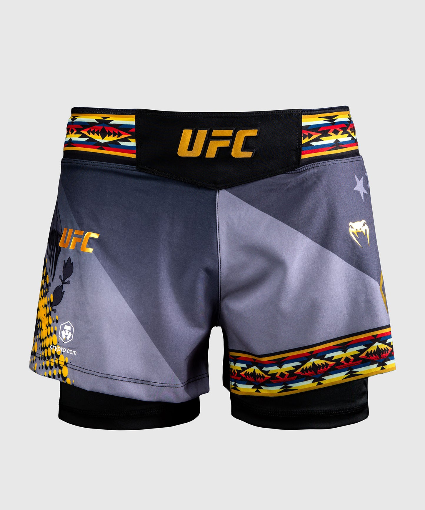 UFC Unrivaled by Venum Julianna Peña Pantaloncini corti da combattimento da donna - Nero