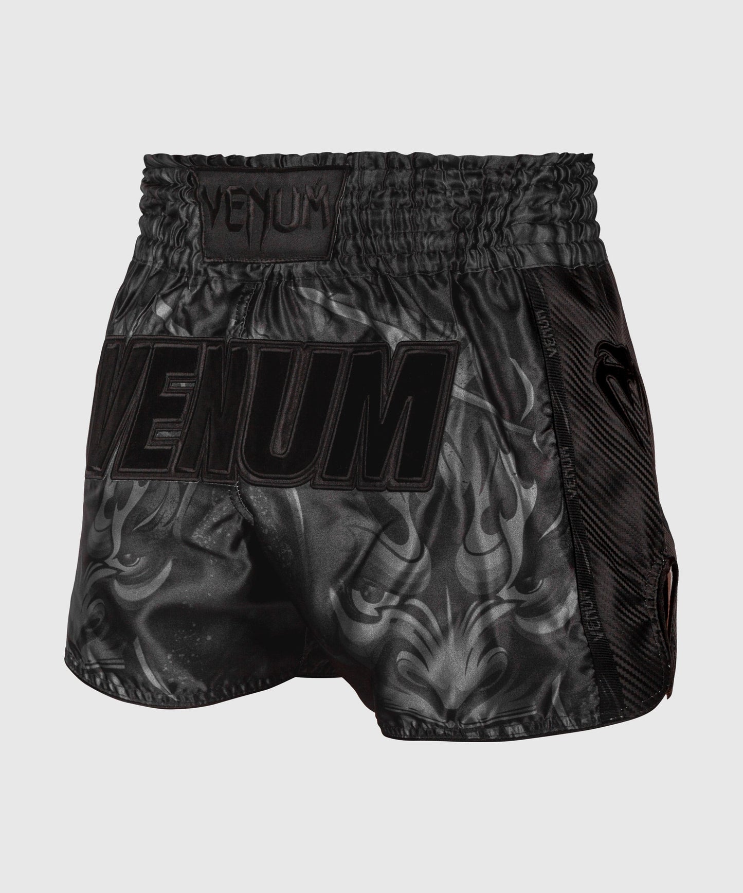 Venum Devil Muay Thai Short - Black/Black