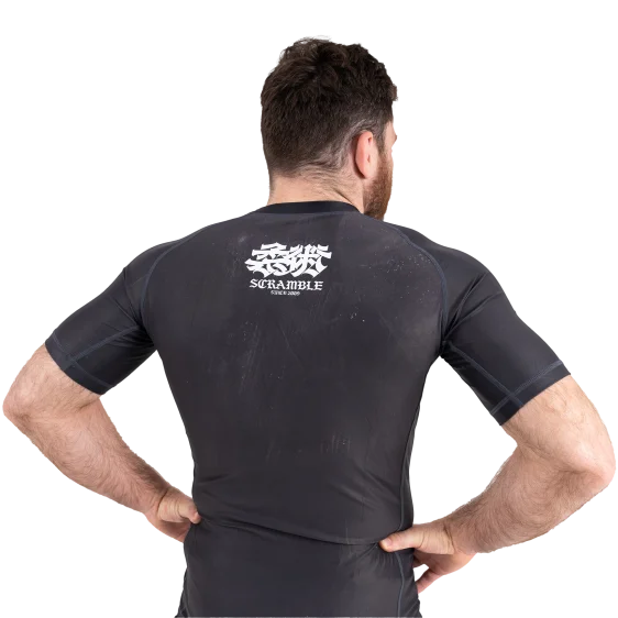 Rashguard Scramble Hanzi Gold - Noir