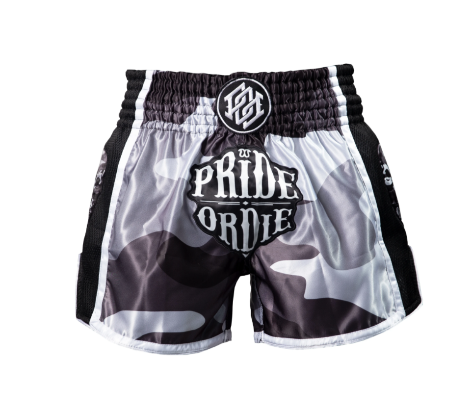 Pride Or Die Reckless Muay Thai Shorts - Urban Camo