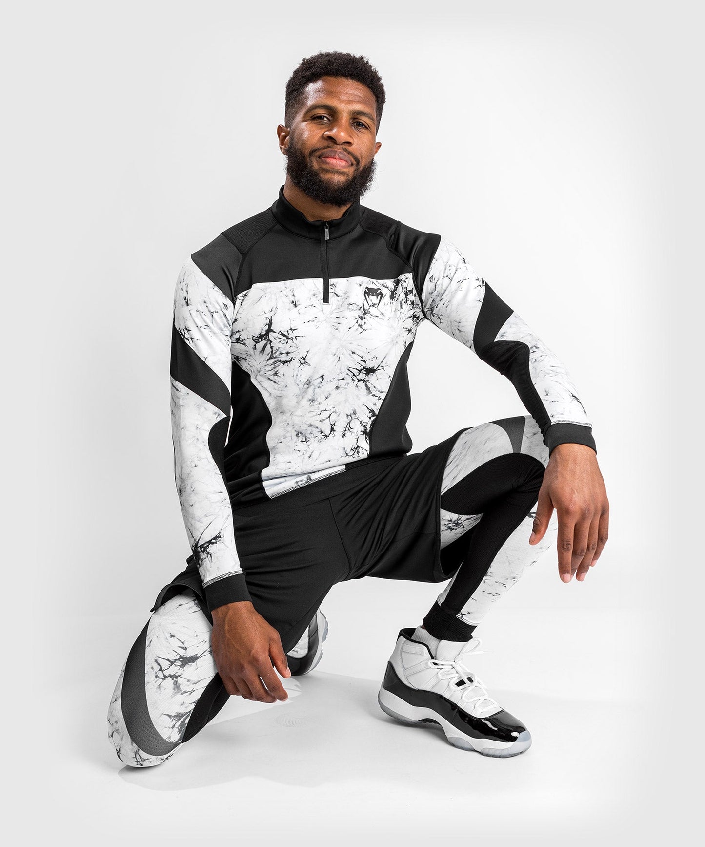 Dry Tech long sleeve zipped collar Venum G-Fit Marble - Marble