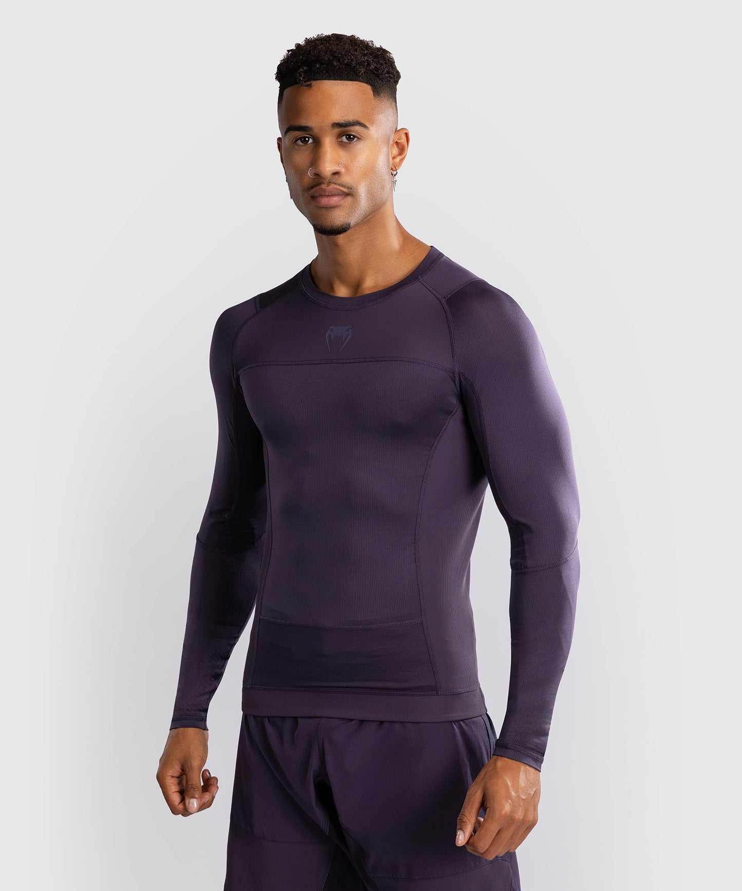 Venum G-Fit Air Herren Langarm Rashguard - Tiefpurpur