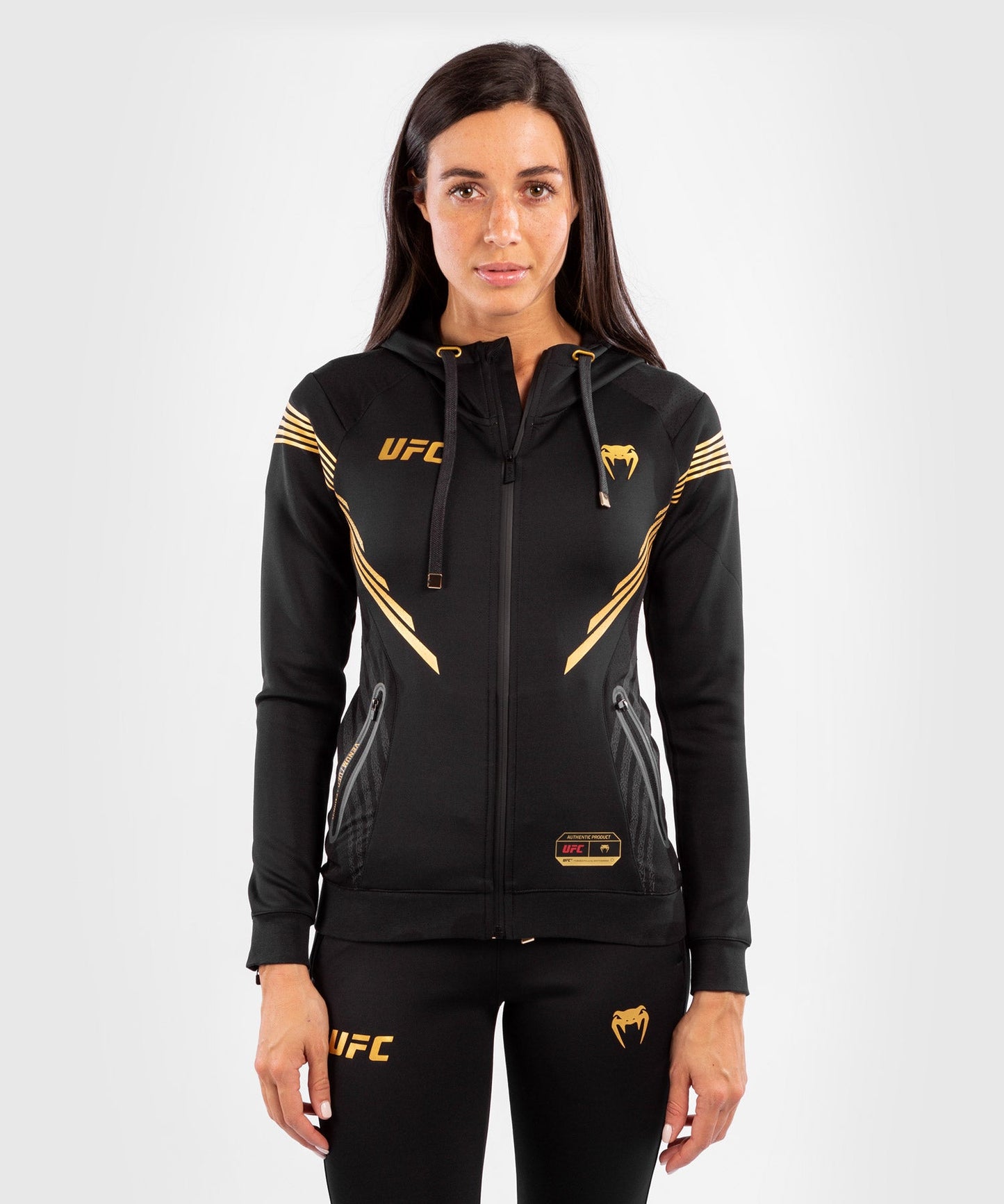 Women's UFC Venum Authentic Fight Night Hooded Sweatshirt - Champion