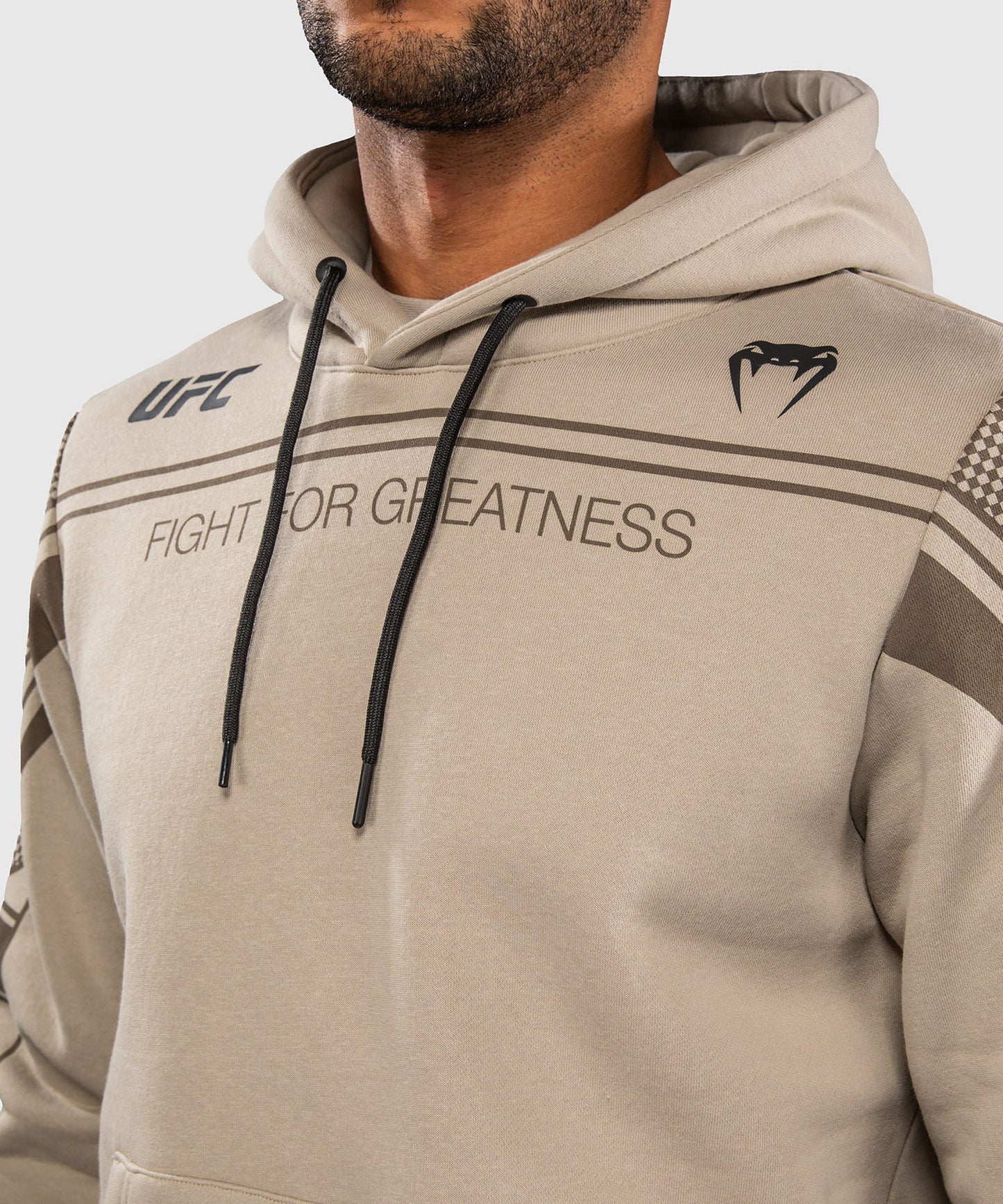 Sweat à Capuche pour Homme Venum UFC Unity by Venum Authentic Fight Week - Sable