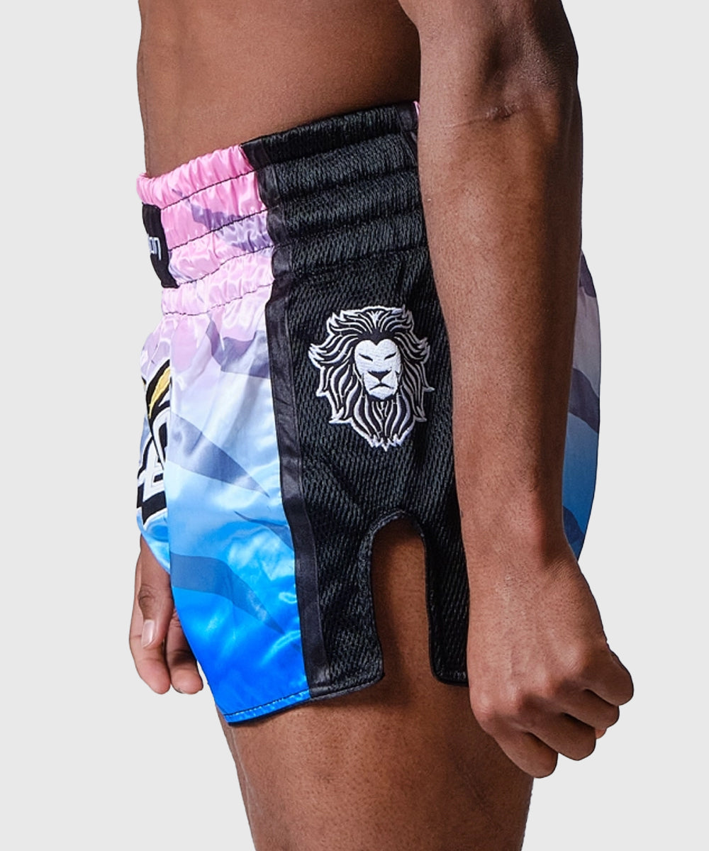 Elion Raja Muay Thai Shorts - Pink/Blue