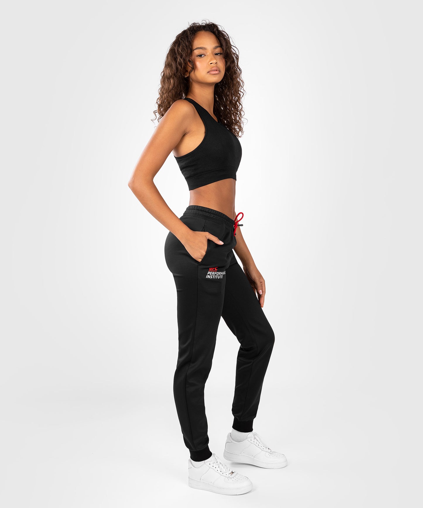 Pantalon de Jogging pour Femmes UFC Venum Performance Institute 2.0 - Noir/Rouge