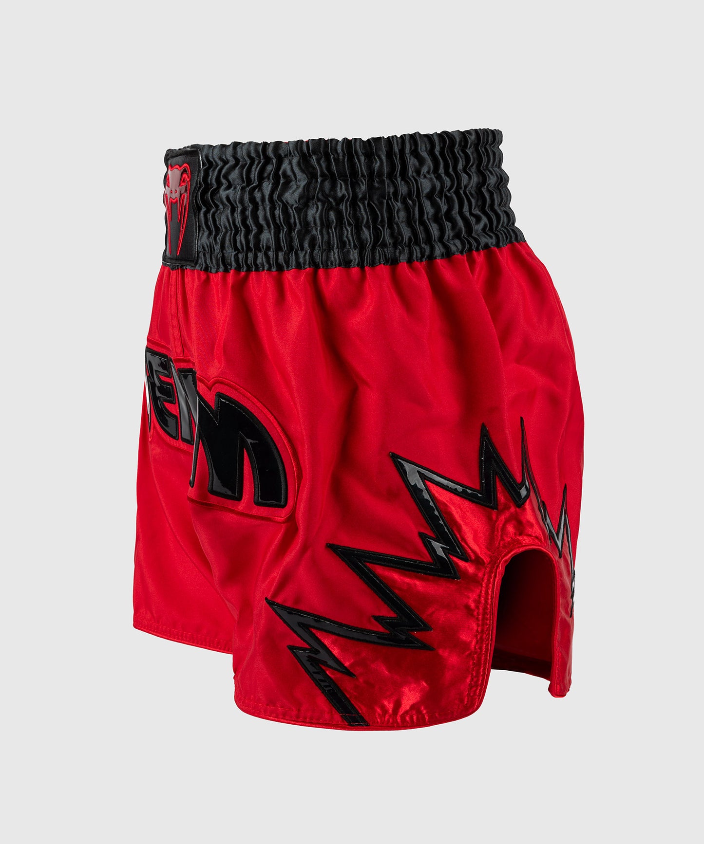 Short de Muay Thai Venum Inferno - Rouge/Gris Charbon/Noir