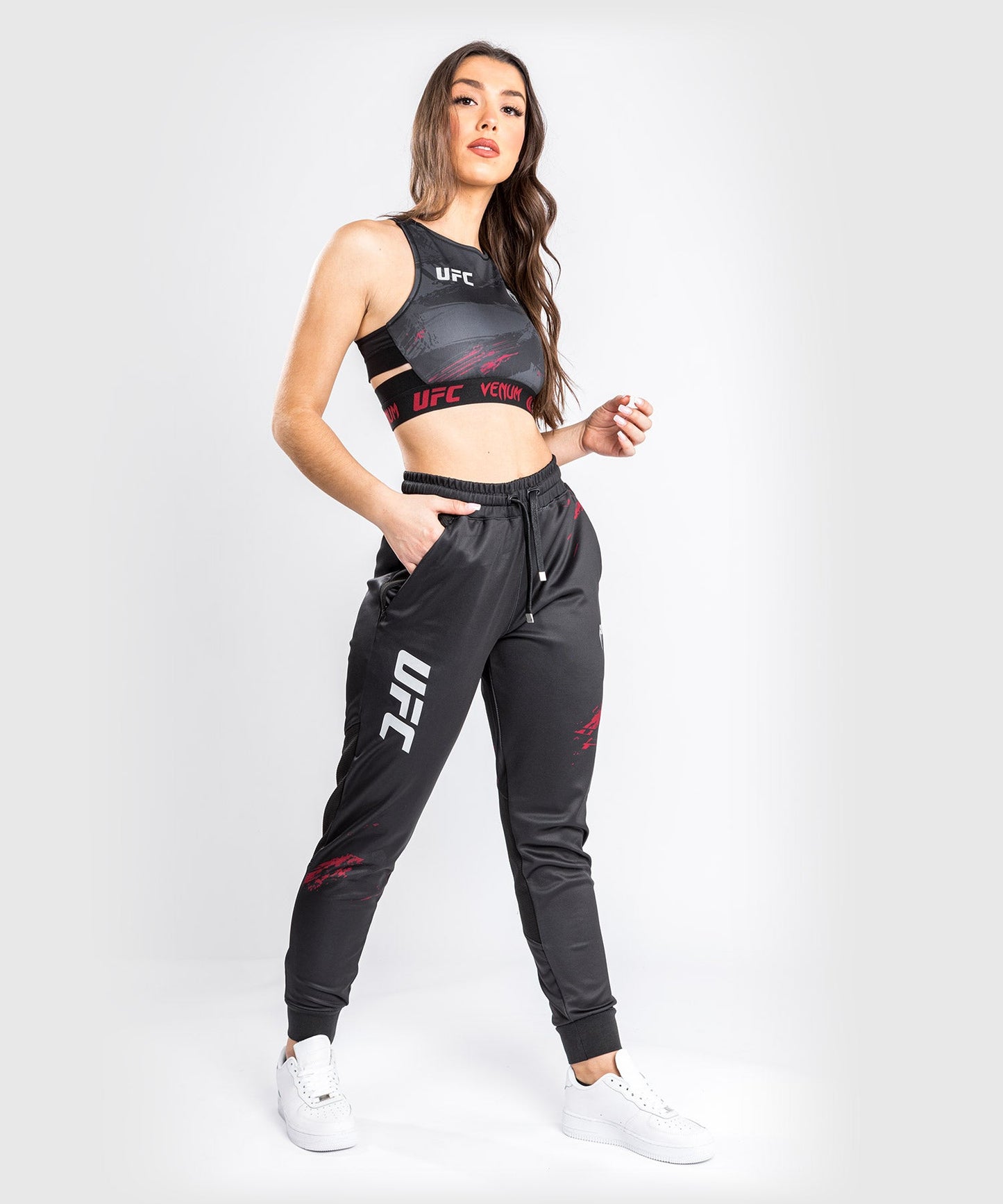 UFC Venum Authentic Fight Week 2.0 Jogging Pants - For Women - Black/Red