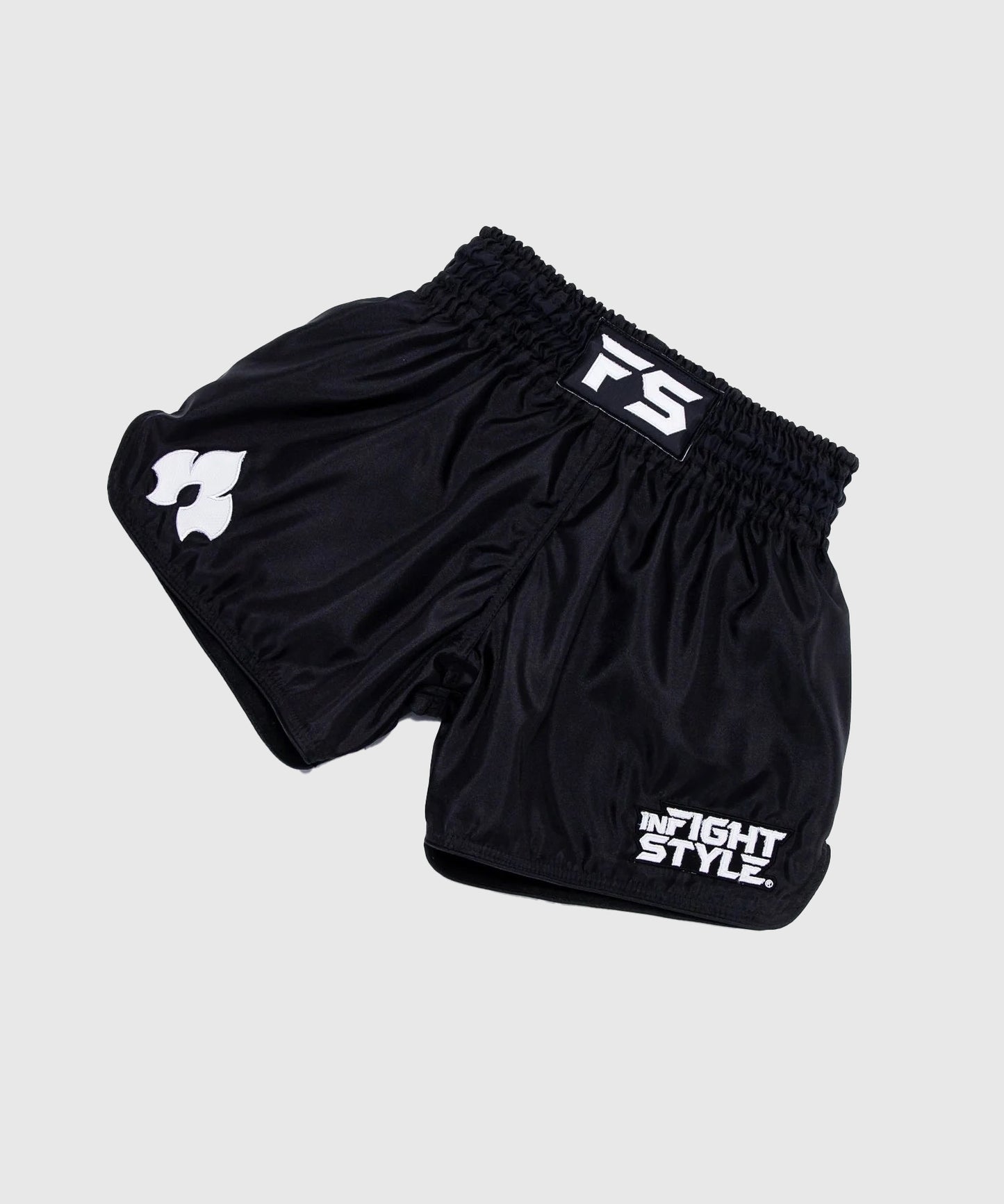Infightstyle Fs Utility Retro Pantaloncini da Muay Thai - Nero