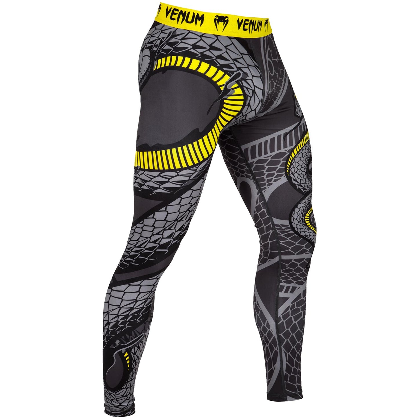 Venum Snaker Compression Tights - Black/Yellow