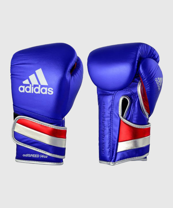 Gants de Boxe Adidas Speed 501 Adispeed FFB - Bleu Métallisé
