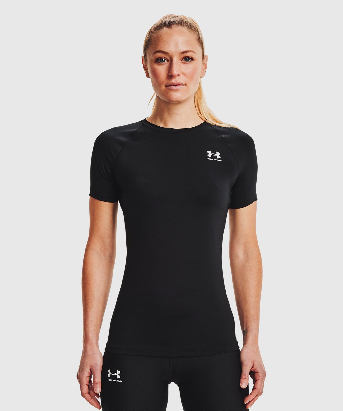 Tee-Shirt Under Armour Heatgear® Pour Femme - Noir/Blanc