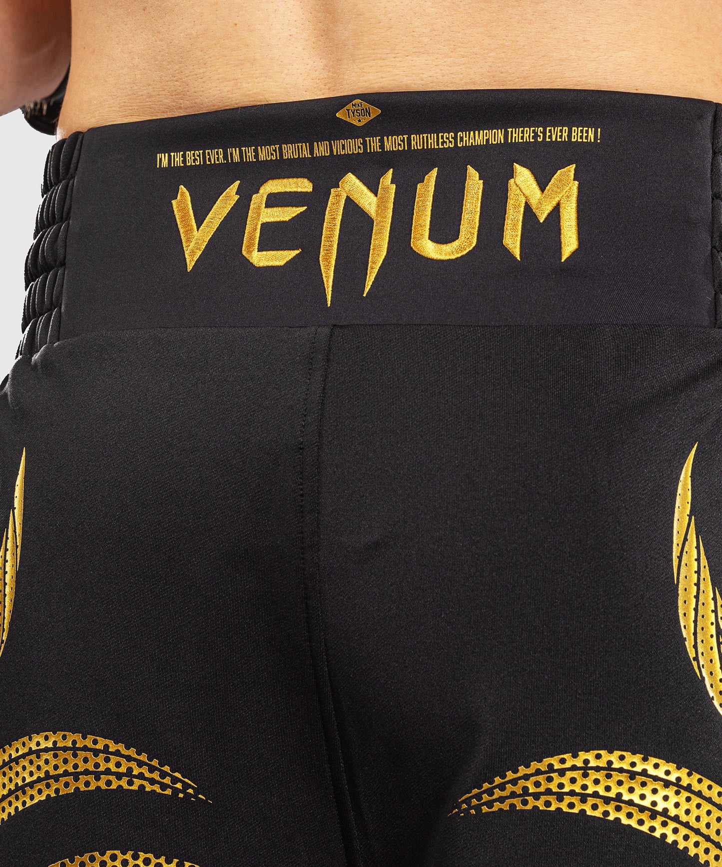 Venum x Mike Tyson Tiger Pantalón Corto de Boxeo Tiger - Negro/Oro