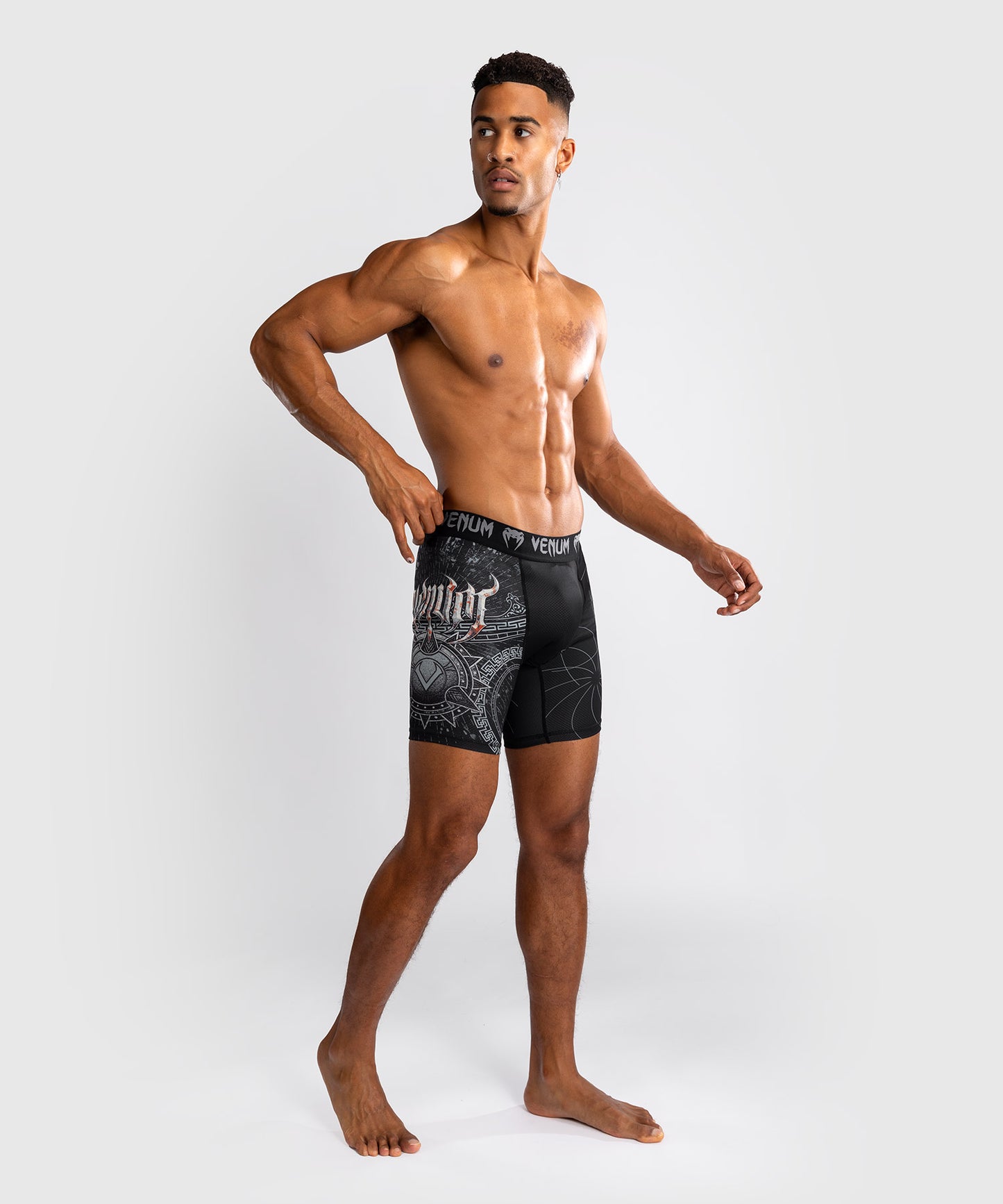 Short de compression pour Hommes Venum Gladiator 5.0 - Noir/Argent