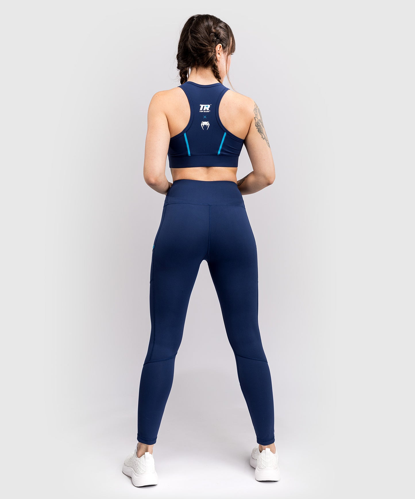 Legging 7/8 Venum x Top Rank Original pour Femmes - Bleu Marine