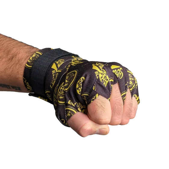 Bandages de Boxe Scramble Logotype – 5.33m (210 Inch) - Noir