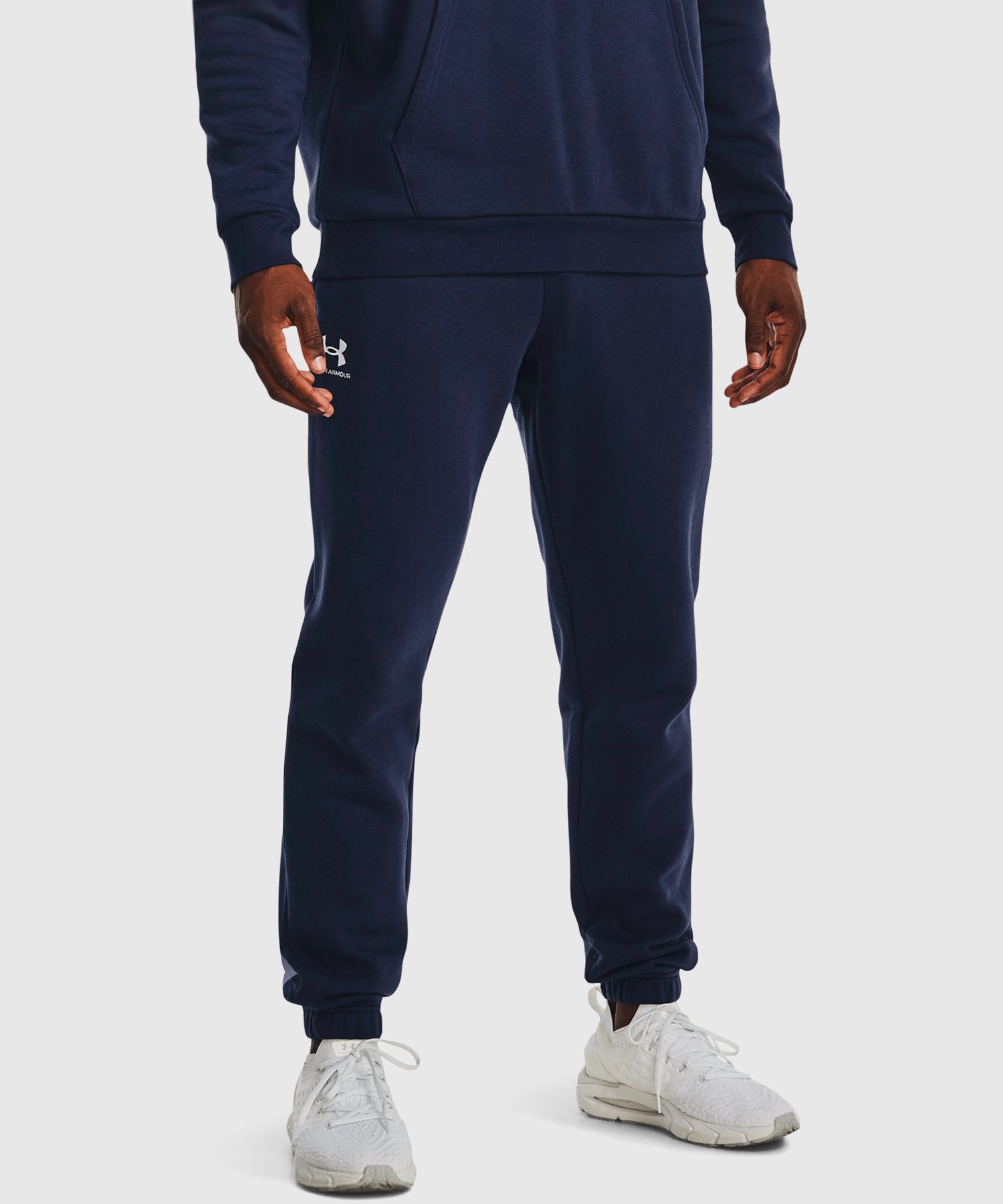 Pantalon De Jogging Under Armour Ua Essential Fleece Bleu Marine