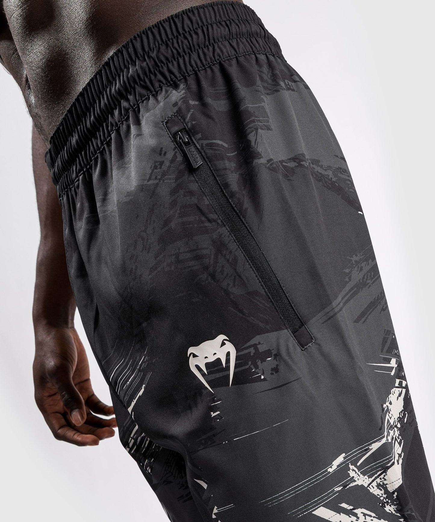 Venum Authentic Fight Week 2.0 UFC Training Shorts - Black/Sand