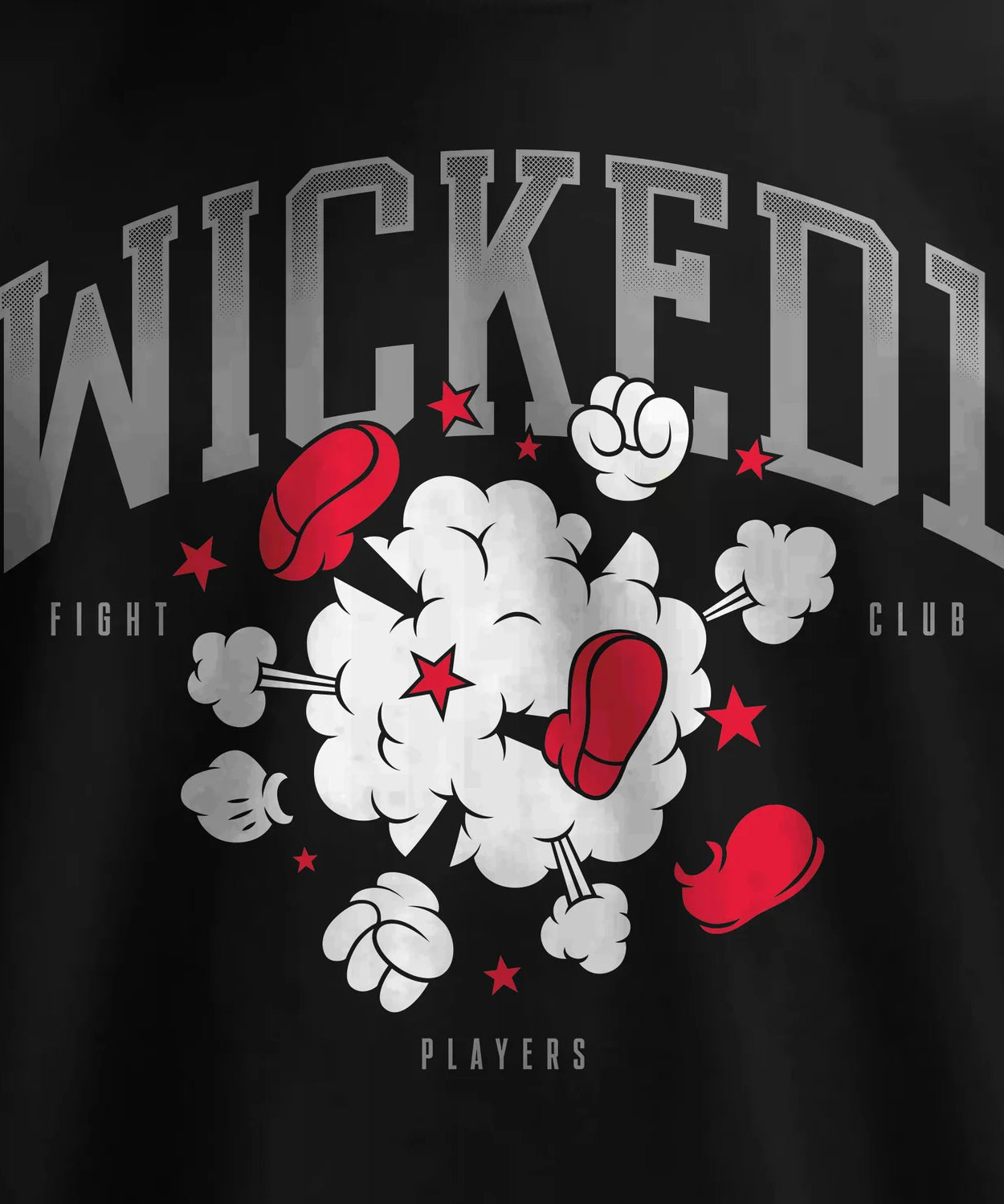 T-Shirt Wicked One Fight Club - Noir