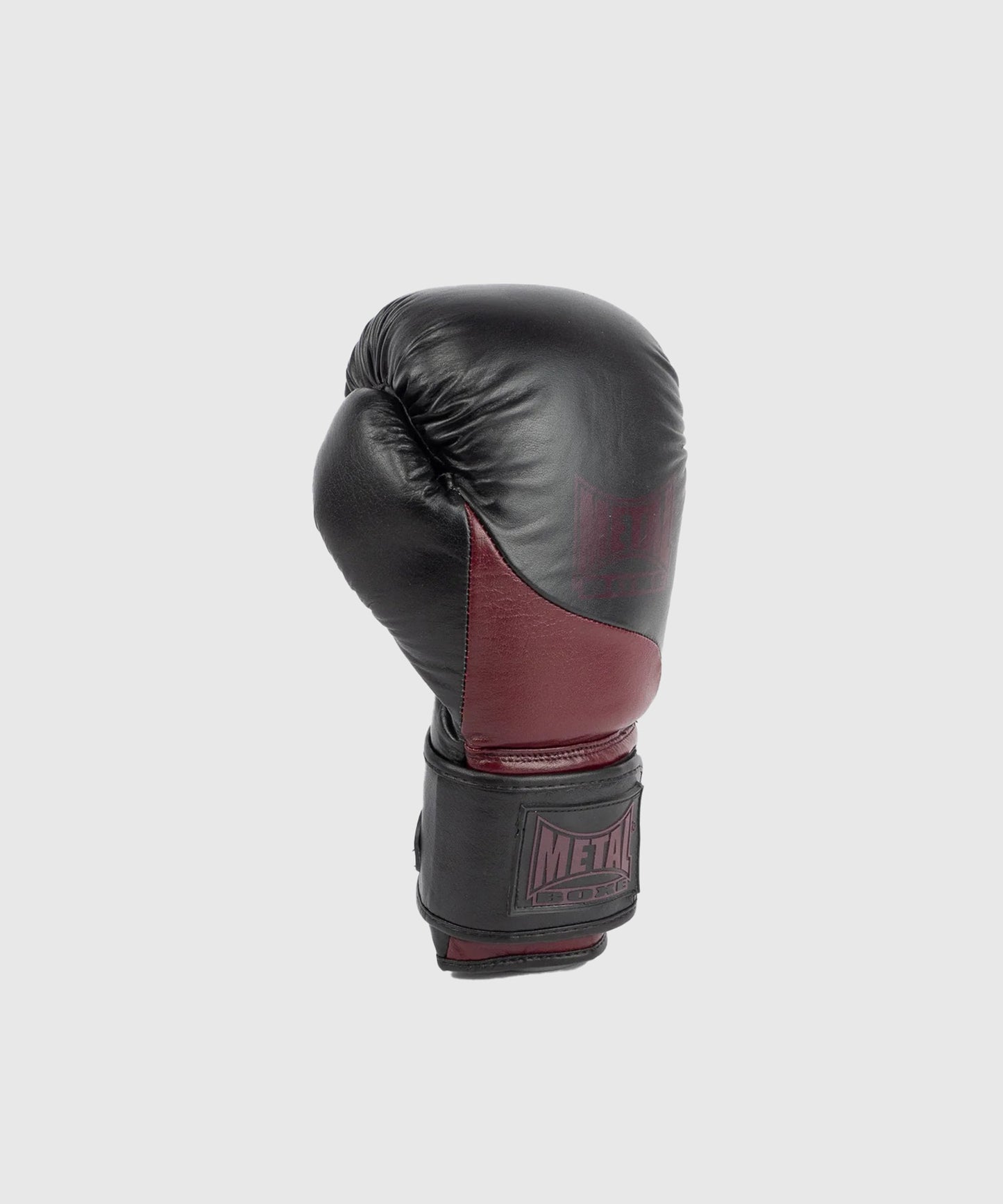 Metal Boxe Metal Omega Leather Boxing Gloves - Black/Bordeaux