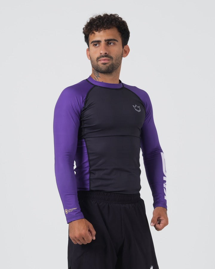 Kingz Ranked Performance V2 Langarm-Rashguard - Violett
