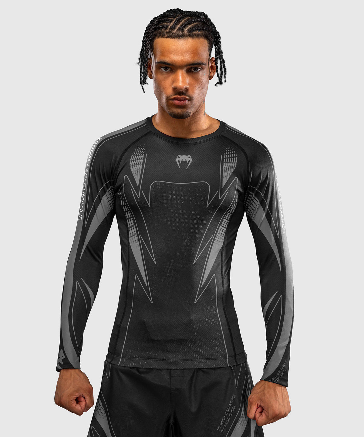 Venum Amazonia Reborn Camiseta de compresión de manga larga - Negro/Gris