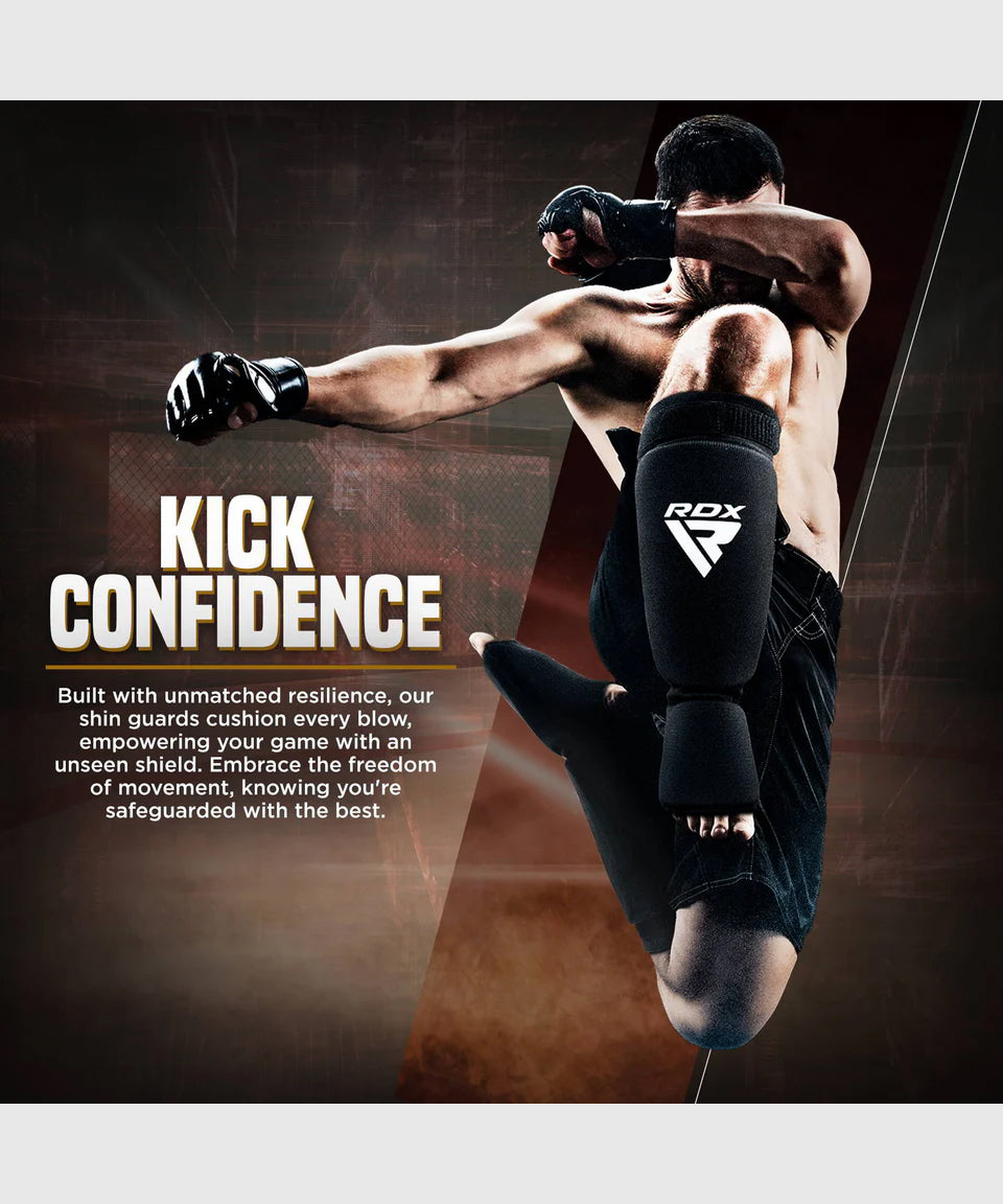 RDX Sib Shin Guards - Black/White