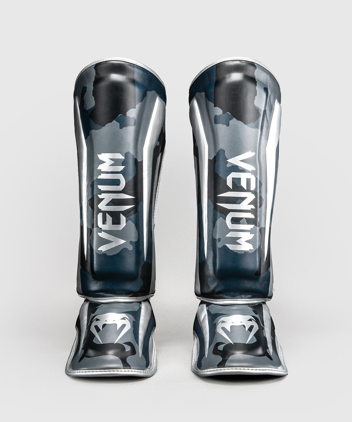 Venum Elite Camo Shin Guards - Dark Navy/Blue