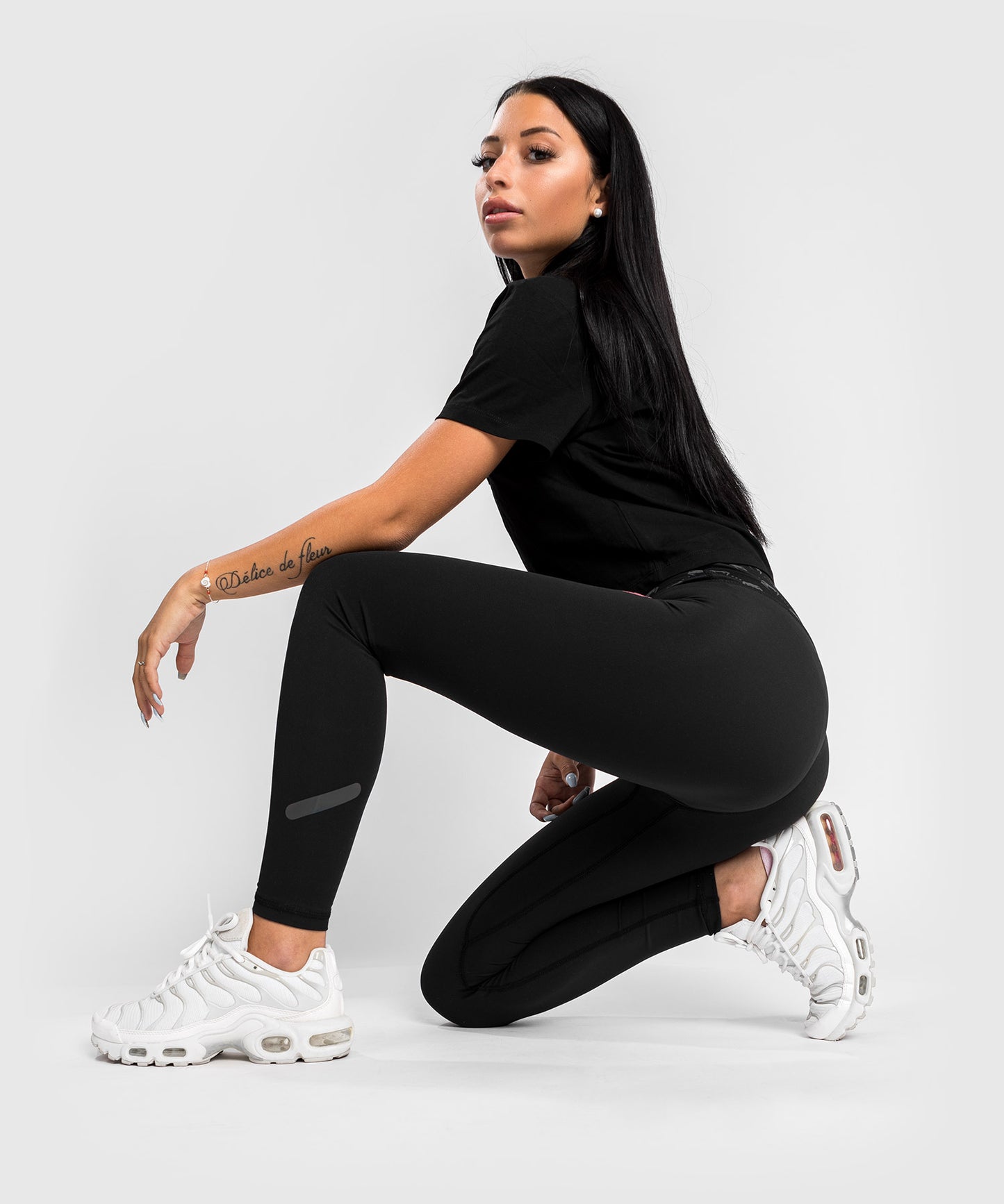 Legging 7/8 Venum Monogram - Pour Femme - Noir/Or Rose