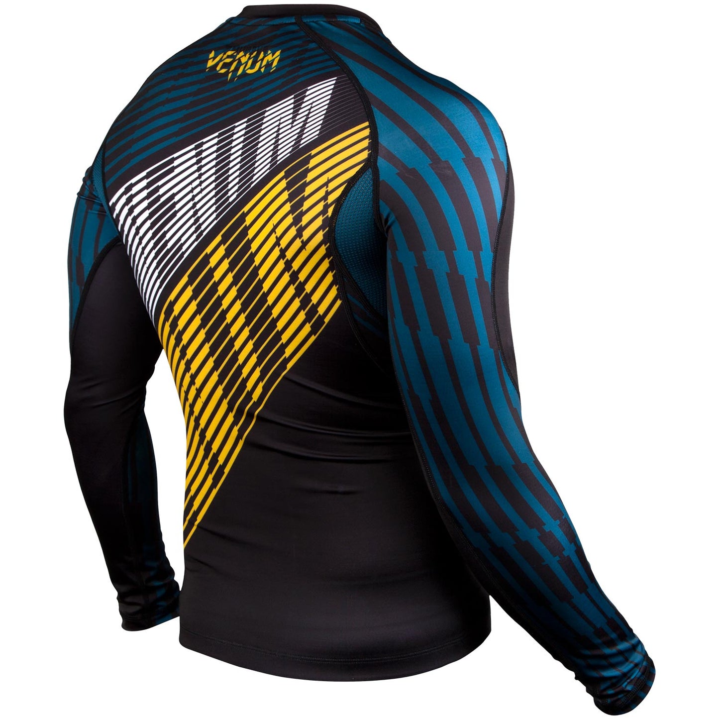 Venum Plasma Rashguard - Long Sleeves - Black/Yellow