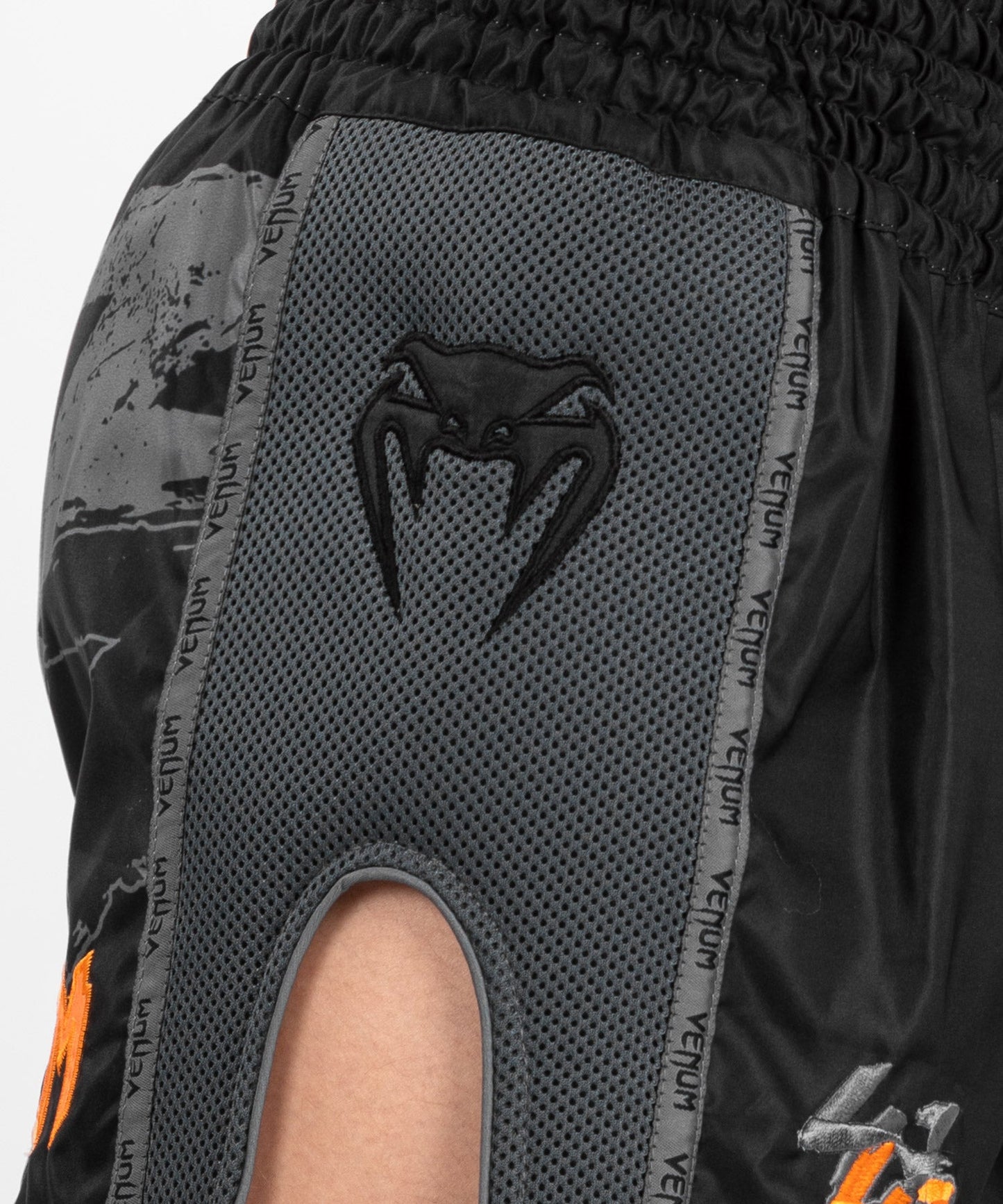 Venum S47 Muay Thai Short - Black/Orange