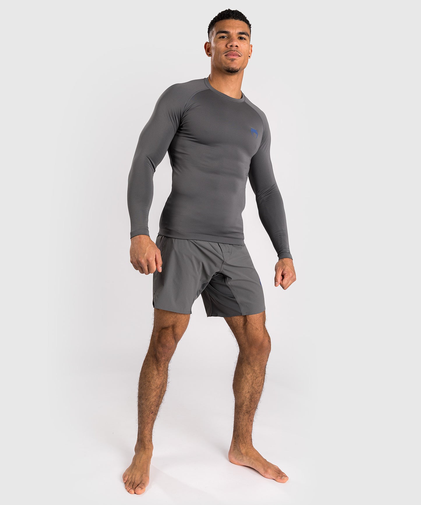 Rashguard à manches longues pour hommes Venum Contender - Gris