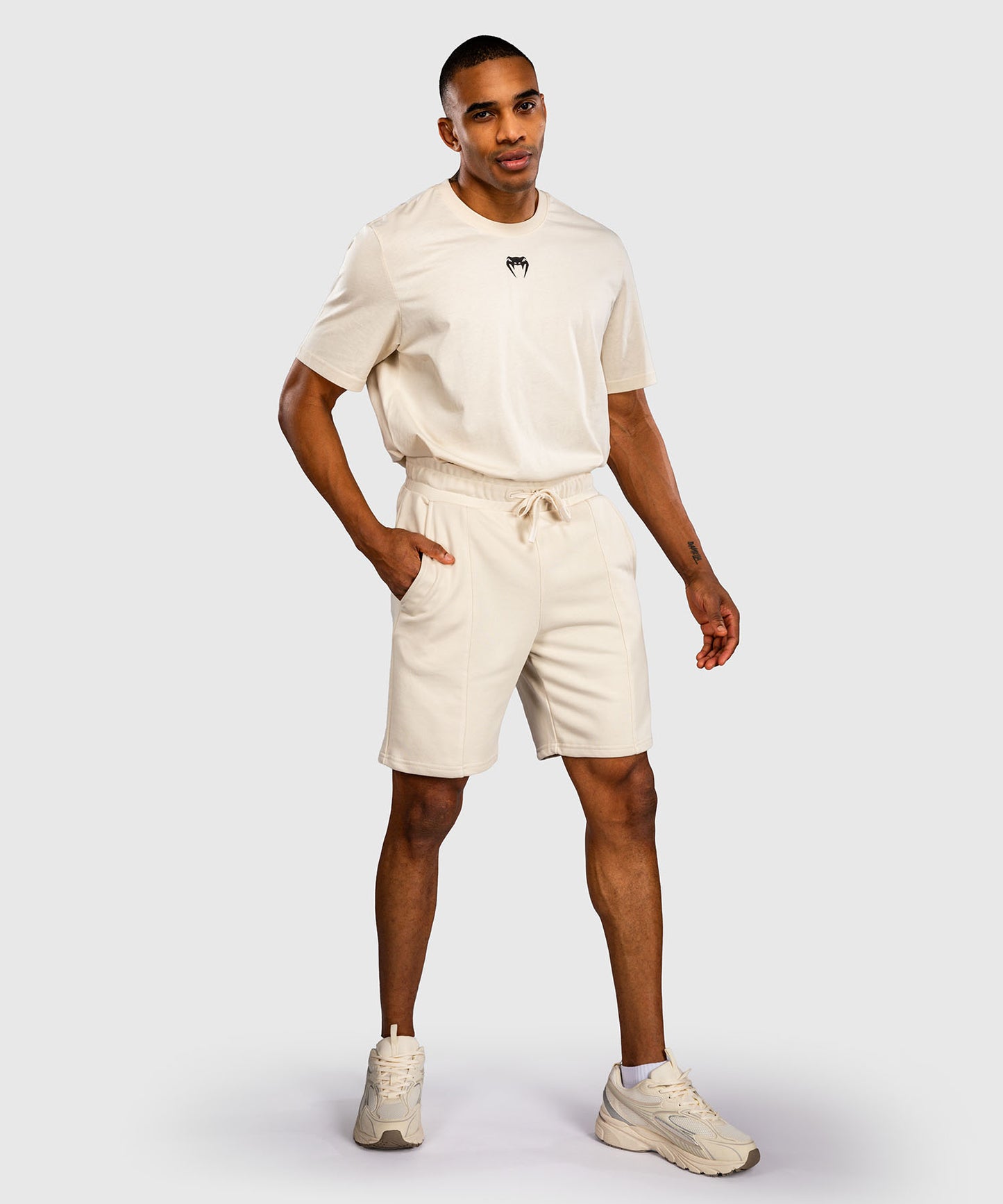 Venum Contender Fleece Pantalón Corto de Algodón – Blanco Hueso