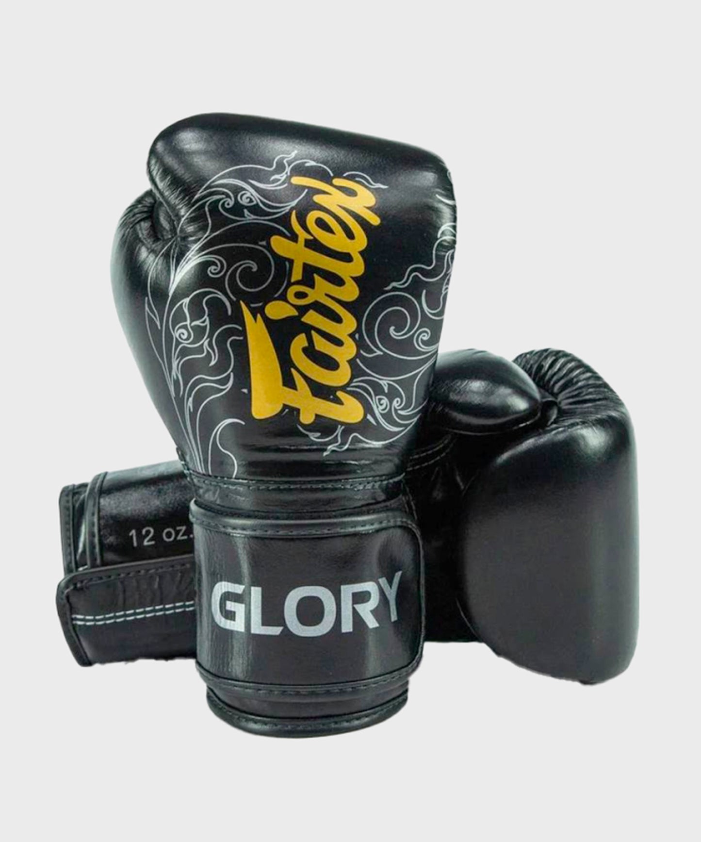 Fairtex X Glory Guantes de Boxeo - Negro/Plata