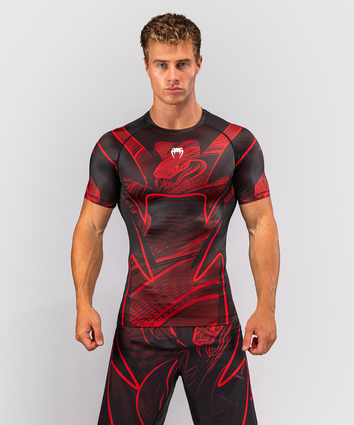 Rashguard manches courtes Venum Crimson Viper 2.0 - Noir/Rouge