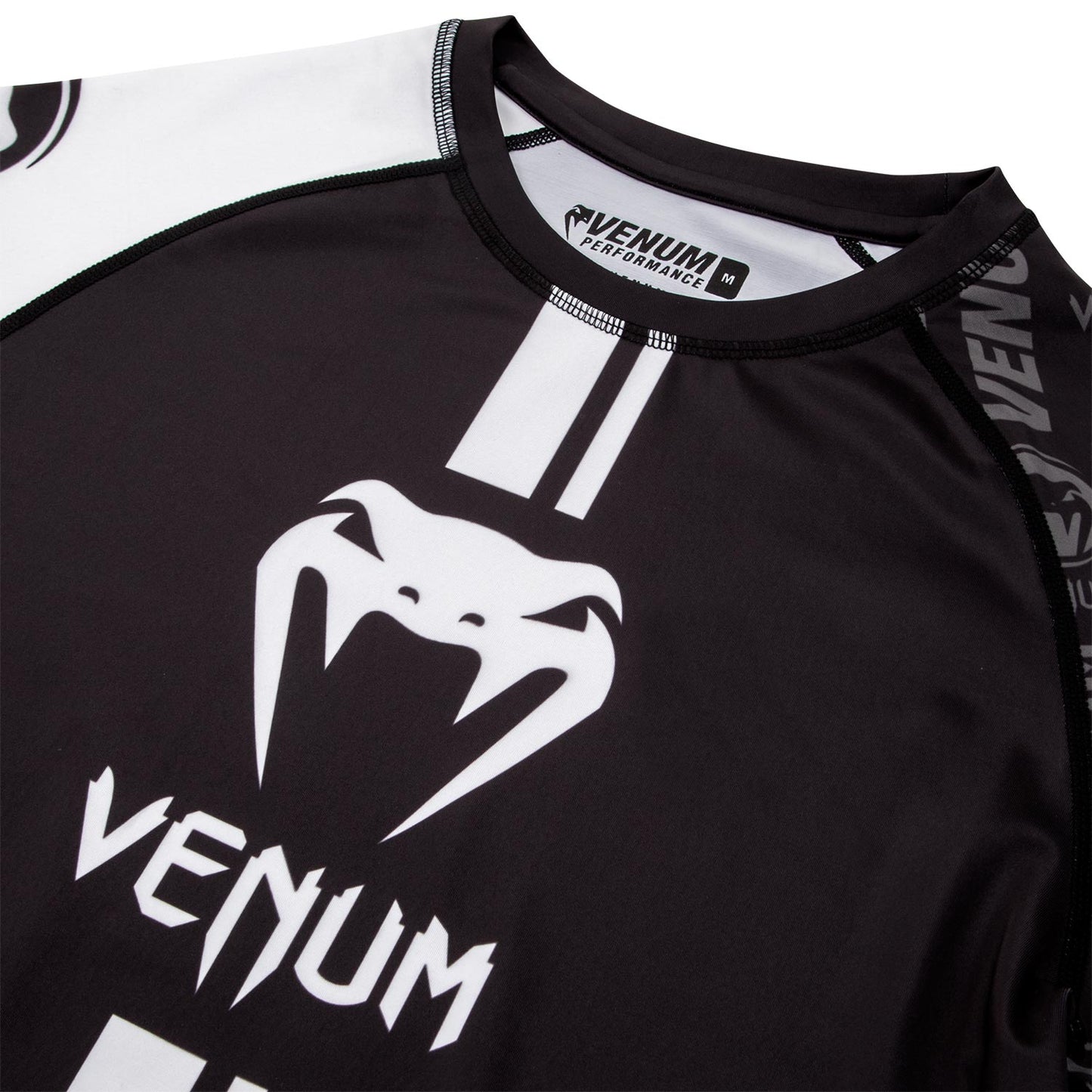 Venum Logos Rashguard - Long Sleeve - Black/White