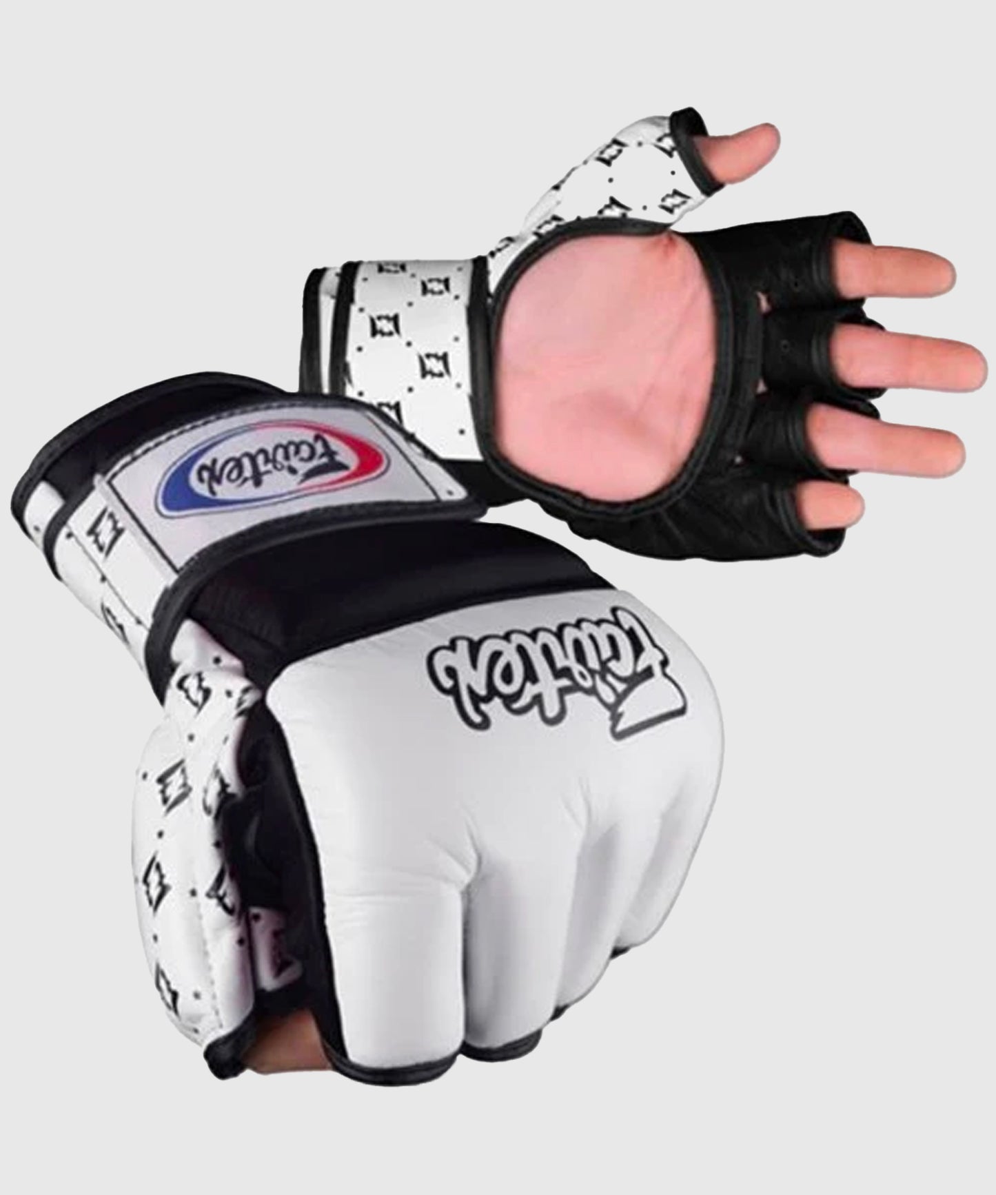Fairtex V17 Guanti MMA da Combattimento Libero – Bianco/Nero