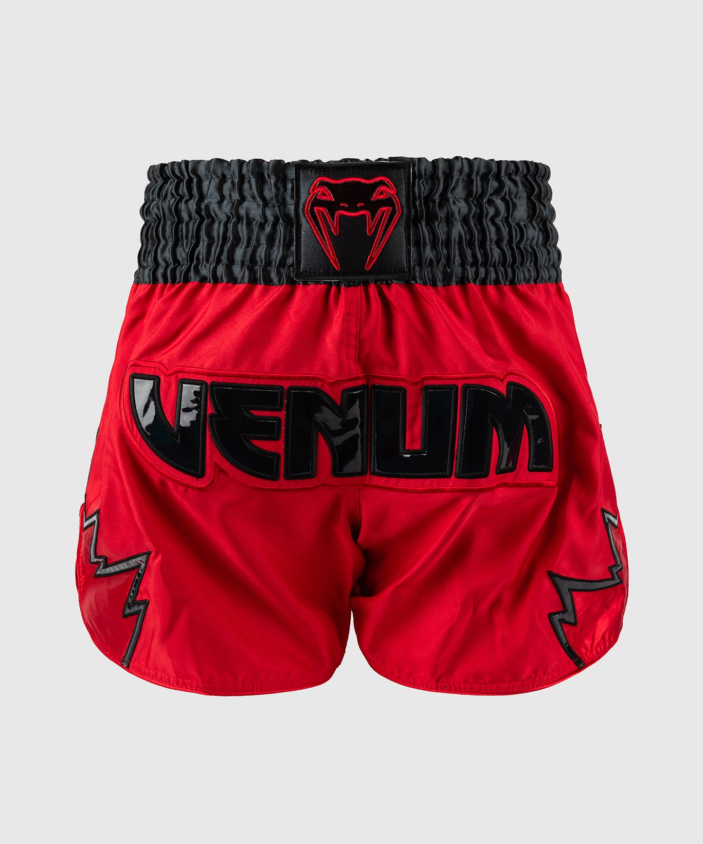 Short de Muay Thai Venum Inferno - Rouge/Gris Charbon/Noir