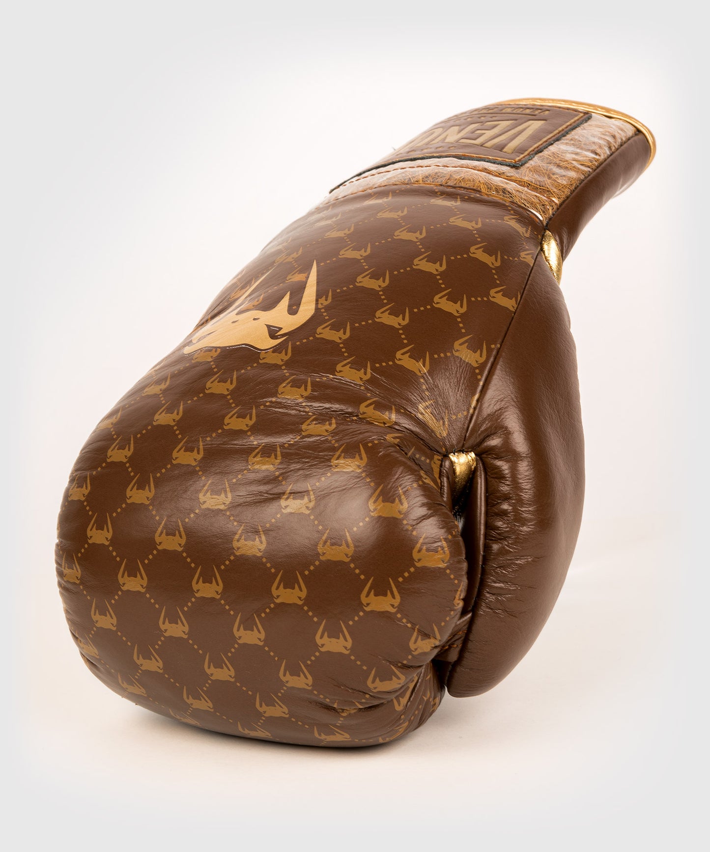Gants de Boxe Pro avec Lacets Venum Coco Monogram - Marron Grizzly