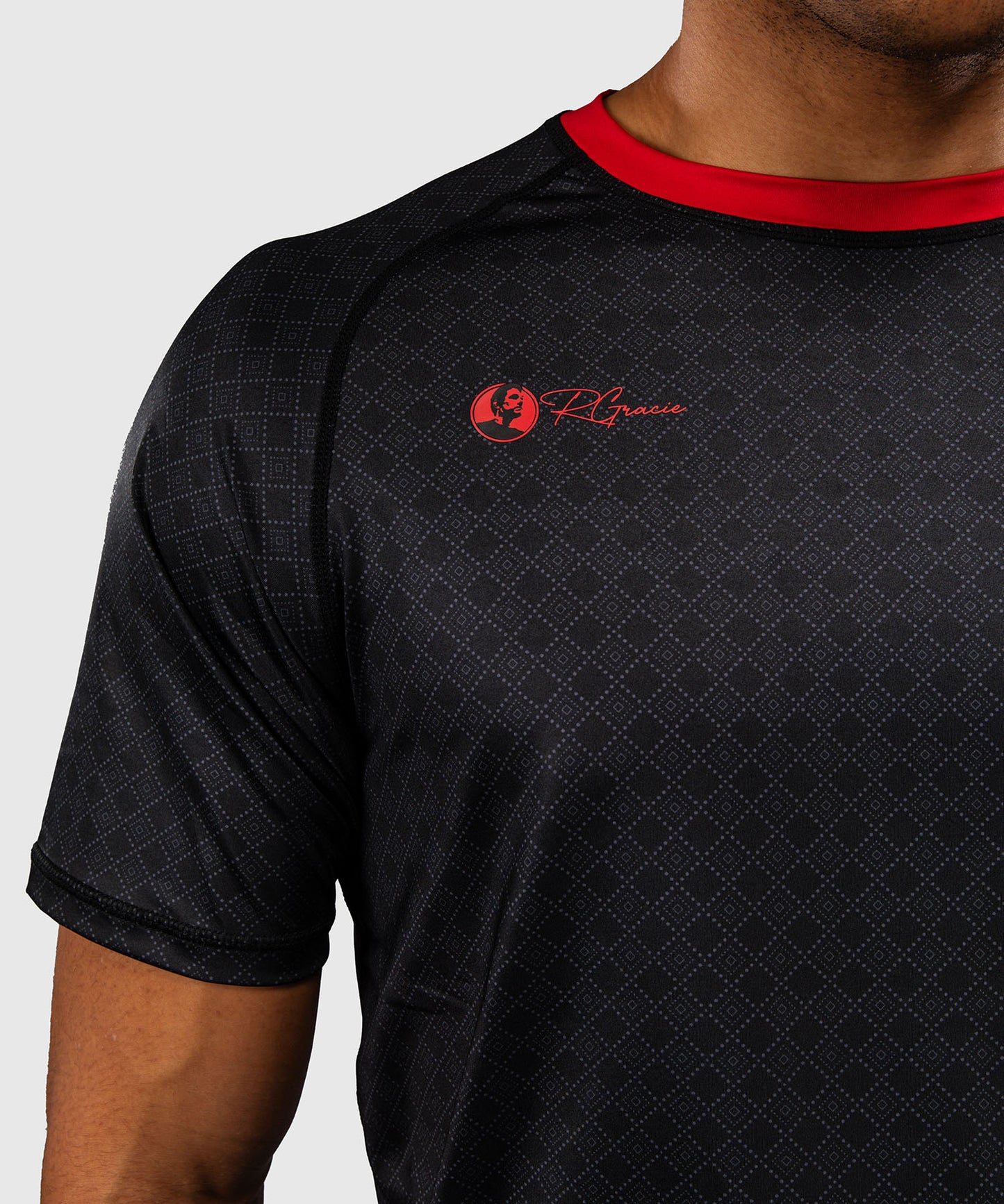 Venum x Roger Gracie Signature Dry Tech T-Shirt - Black/Red