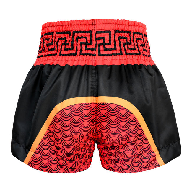 Tuff Red Dragon Muay Thai Shorts - Schwarz/Rot
