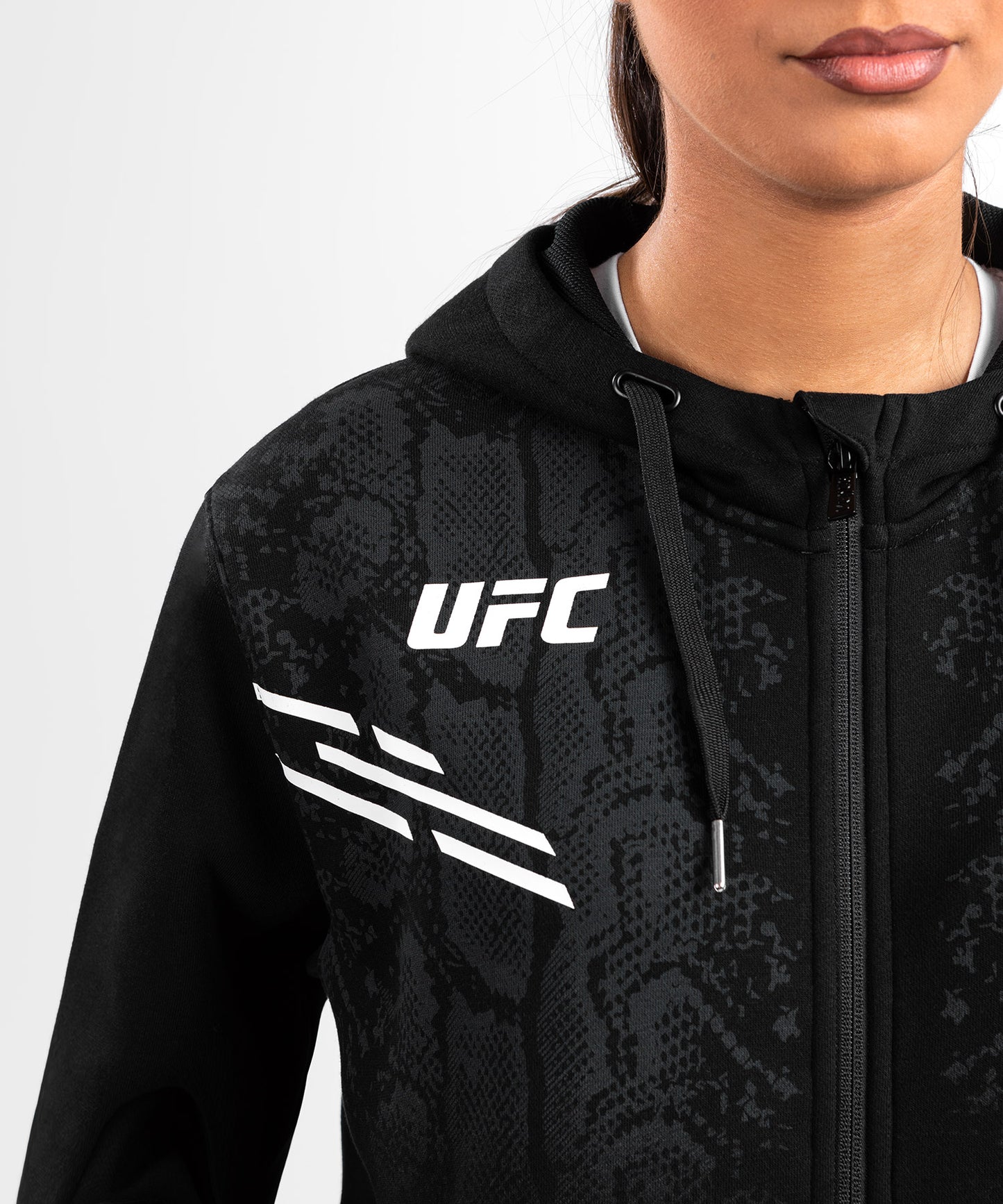 UFC Adrenaline by Venum Replica Women’s Zip Hoodie - Black