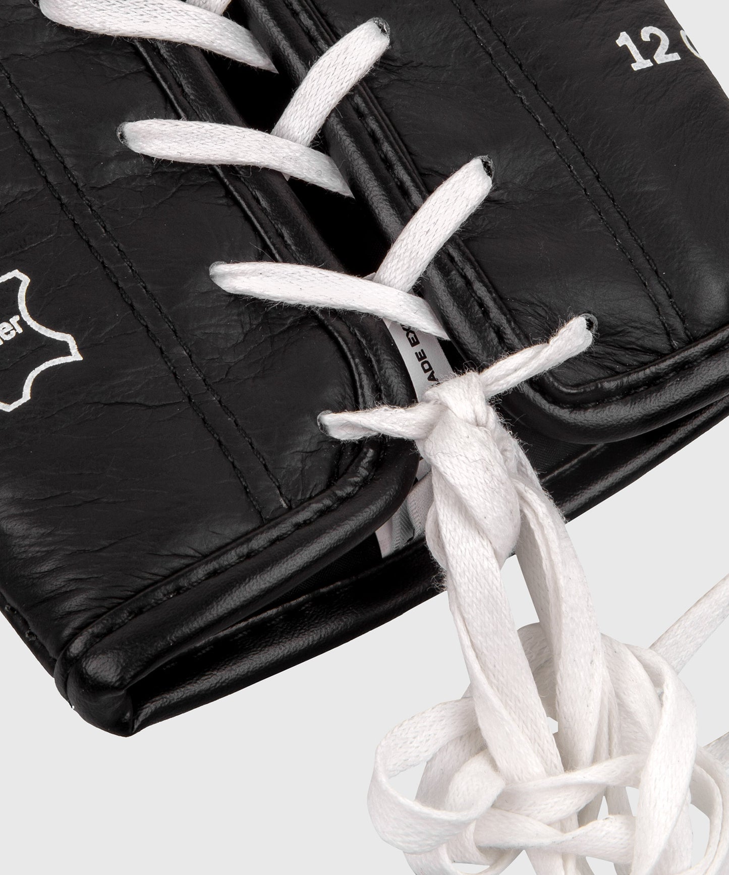 Guantes de boxeo Venum Hammer Pro con cordones - Negro/Blanco