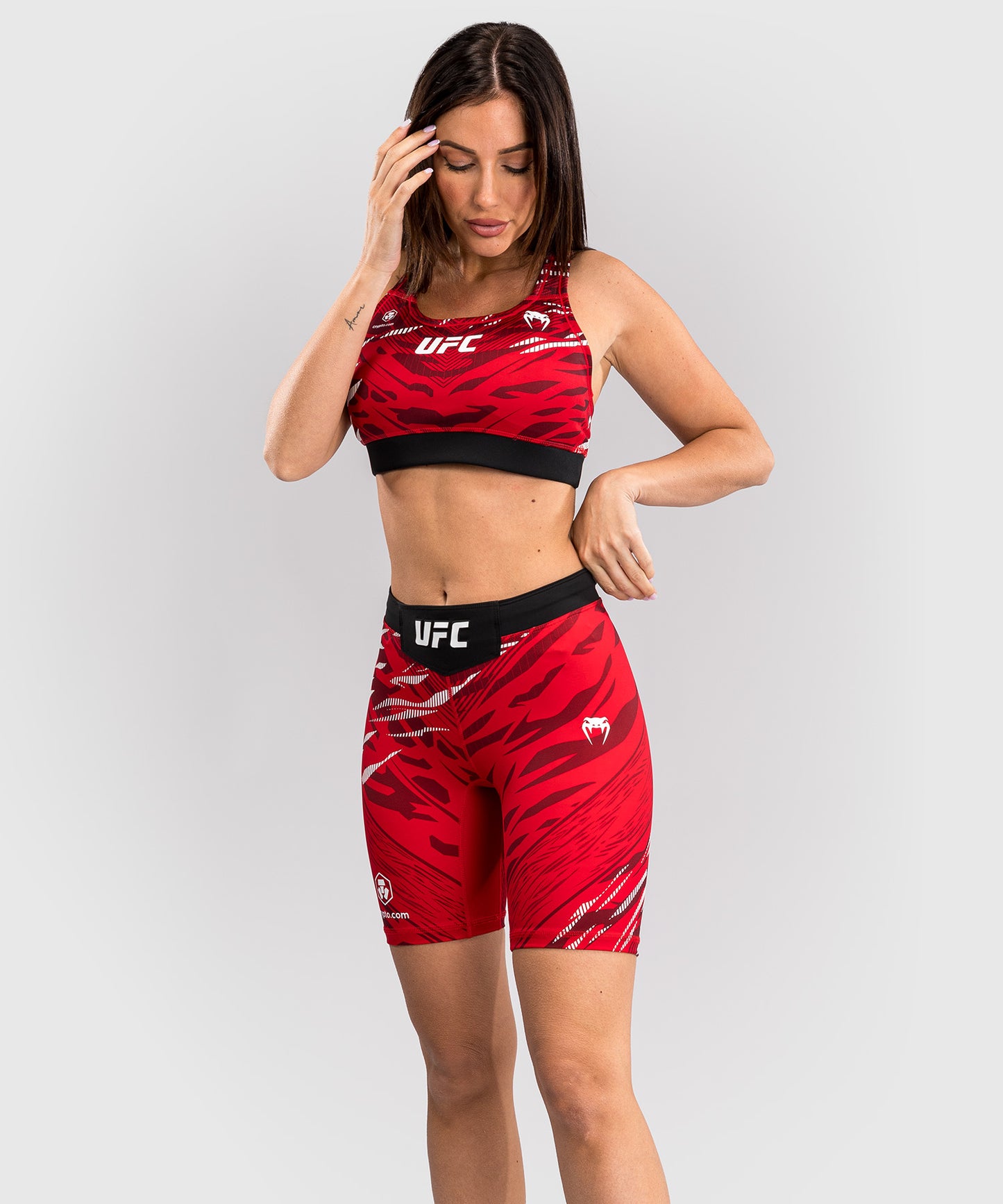 UFC Fusion by Venum Authentic Fight Night Damen Vale Tudo Short - Long Fit - Rot
