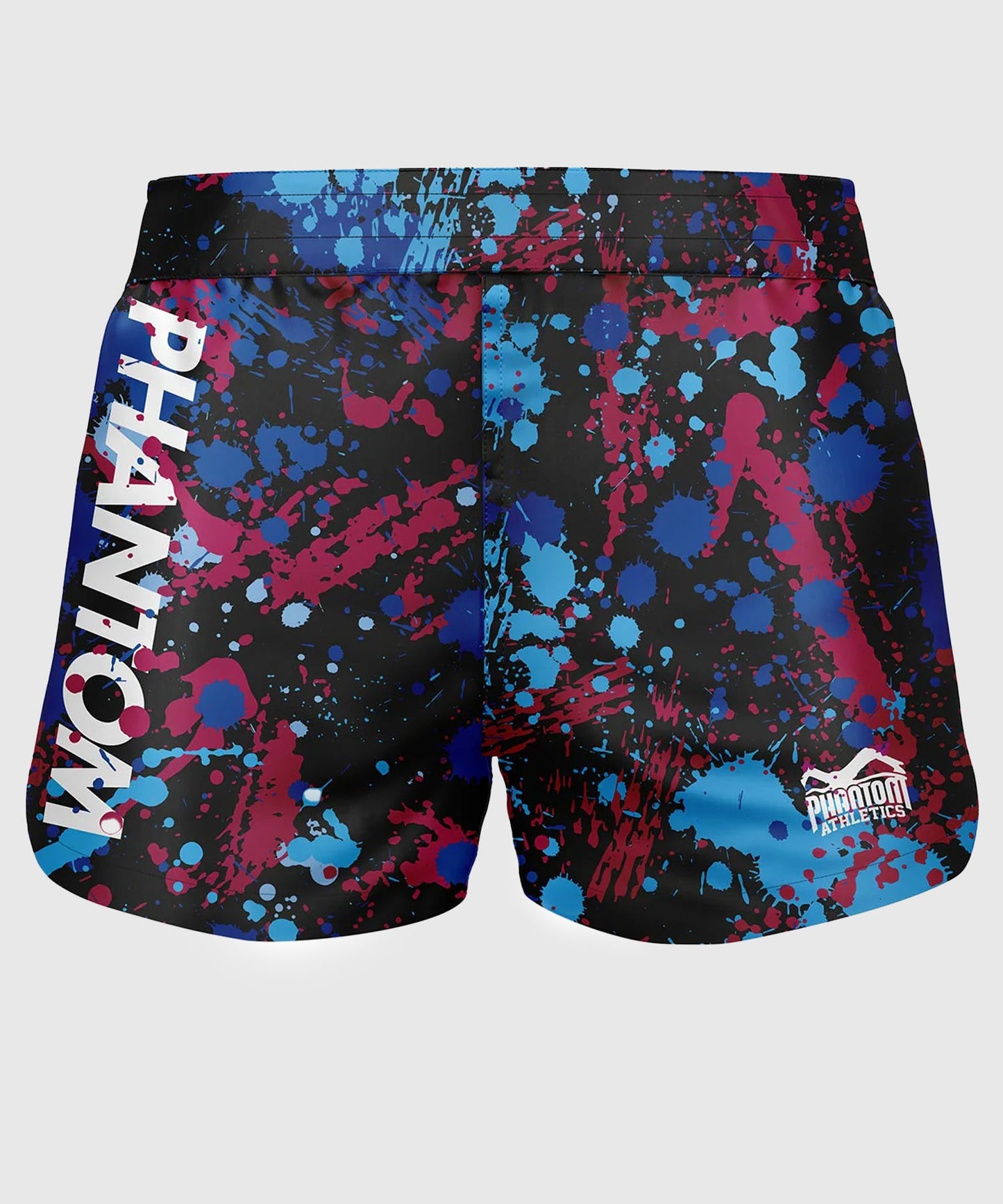 Phantom Athletics Fusion Splatter Fight Shorts - Black/Blue/Red