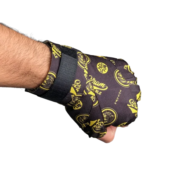 Bandages de Boxe Scramble Logotype – 5.33m (210 Inch) - Noir